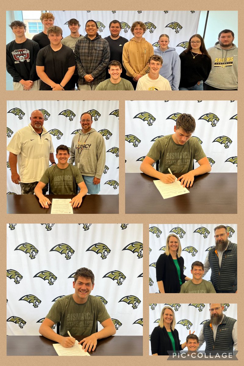 Legacy High School (@legacysabers) on Twitter photo Congratulations π to <a href="/GavinGuinn64/">Gavin Guinn</a>! He just signed ποΈ with <a href="/Bismarck_State/">Bismarck State College</a> to continue his track π career <a href="/BSCMystics/">BSC Athletics</a> <a href="/bscmystics_xctf/">Bismarck State College XC/TF</a> Gavin plans to study π university studies. Good luck, Gavin! ππ»π <a href="/LHS_TandF/">Legacy High School Track & Field</a> <a href="/TheCoachClem/">Coach Clem</a> <a href="/LegacySabersAD/">Brett Mitchell</a> #saberpride Congratulations π to <a href="/GavinGuinn64/">Gavin Guinn</a>! He just signed ποΈ with <a href="/Bismarck_State/">Bismarck State College</a> to continue his track π career <a href="/BSCMystics/">BSC Athletics</a> <a href="/bscmystics_xctf/">Bismarck State College XC/TF</a> Gavin plans to study π university studies. Good luck, Gavin! ππ»π <a href="/LHS_TandF/">Legacy High School Track & Field</a> <a href="/TheCoachClem/">Coach Clem</a> <a href="/LegacySabersAD/">Brett Mitchell</a> #saberpride