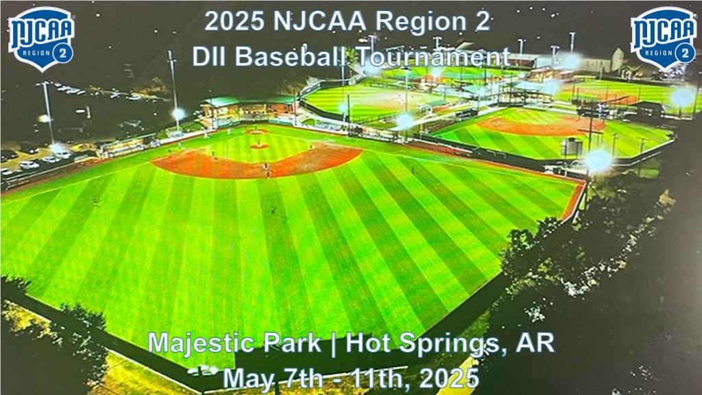 Region 2 Athletics (@njcaaregion_ii) on Twitter photo The #NJCAARegion2 DII Baseball Tournament begins this morning Hot Springs!!
10 am - W2 <a href="/nocenidjets/">Northern Oklahoma College Jets Baseball</a> vs. E3 <a href="/NPC_Nighthawks/">Nighthawk Athletics</a>
1 pm - E1 <a href="/SouthArkbseball/">SouthArk CC Baseball</a> vs. W4 <a href="/CASCBaseball/">Carl Albert State College Baseball</a>
4 pm - E2 <a href="/ASUMountainHome/">ASUMH</a> vs. W3 <a href="/MSC_Baseball/">Aggie Baseball</a>
7 pm - W1 <a href="/NOCTONKBSBL/">Northern Oklahoma College - Tonkawa Baseball</a> vs. E4 <a href="/SearkSharks/">SEARK Shark Athletics</a> The #NJCAARegion2 DII Baseball Tournament begins this morning Hot Springs!!
10 am - W2 <a href="/nocenidjets/">Northern Oklahoma College Jets Baseball</a> vs. E3 <a href="/NPC_Nighthawks/">Nighthawk Athletics</a>
1 pm - E1 <a href="/SouthArkbseball/">SouthArk CC Baseball</a> vs. W4 <a href="/CASCBaseball/">Carl Albert State College Baseball</a>
4 pm - E2 <a href="/ASUMountainHome/">ASUMH</a> vs. W3 <a href="/MSC_Baseball/">Aggie Baseball</a>
7 pm - W1 <a href="/NOCTONKBSBL/">Northern Oklahoma College - Tonkawa Baseball</a> vs. E4 <a href="/SearkSharks/">SEARK Shark Athletics</a>