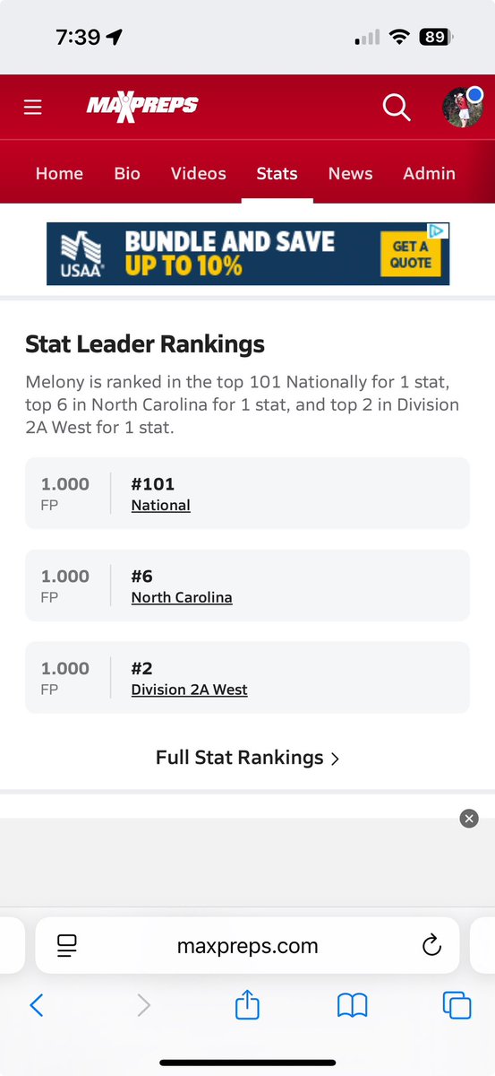As the Softball season is coming to a close, and we start playoffs. I would like to share my defensive stats for the season. I have a perfect defensive stat as a Catcher. I am #1 in the conference, #6 in the state, and nationally, I am ranked 101 which I am very proud to obtain.