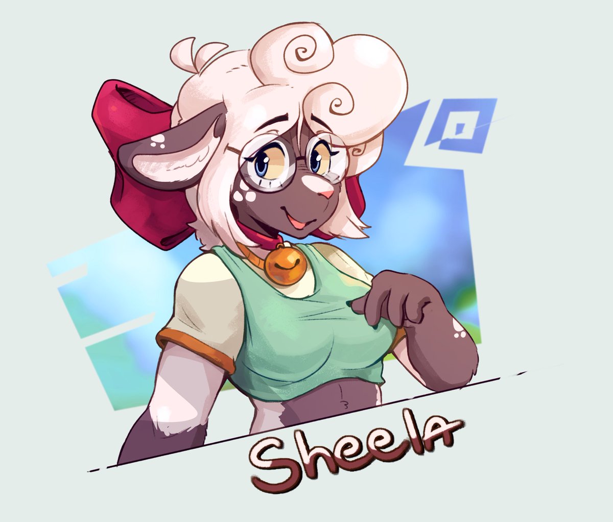 ChippTheChicken's tweet image. New character for my lil' "Farmridge" thingie 🐑
She's a local thrift shop owner and a fellow NERD (Simon really likes her 🐭)