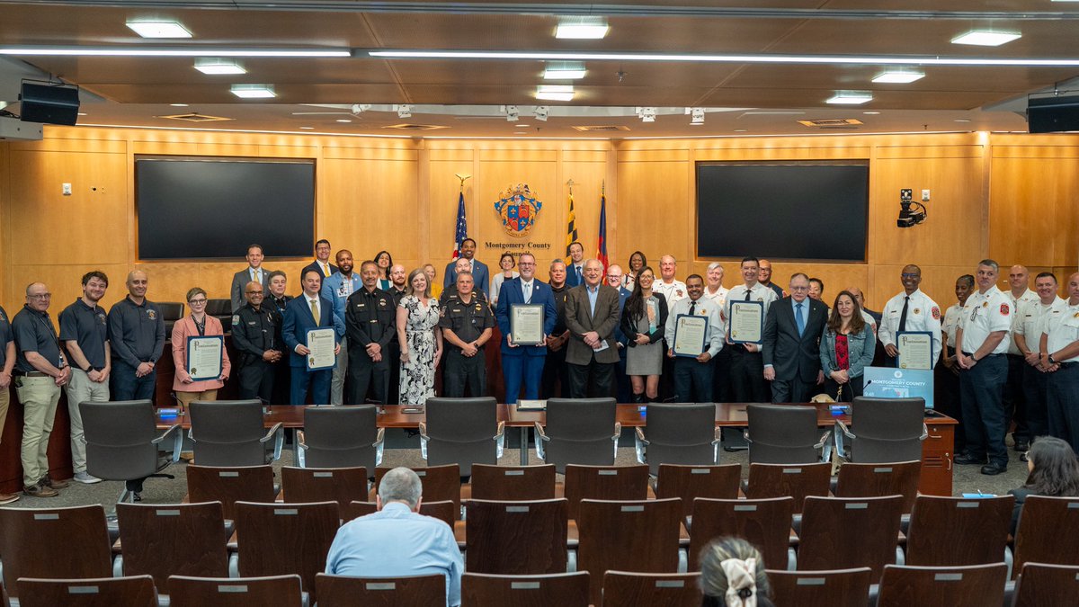 Montgomery Council (@mococouncilmd) on Twitter photo Councilmembers <a href="/MC_Council_Katz/">Sidney Katz</a> <a href="/dawn_luedtke/">Councilmember Dawn Luedtke</a> <a href="/CMKristinMink/">Councilmember Kristin Mink</a> and <a href="/MontCoExec/">Montgomery County, MD - County Exec Marc Elrich</a> were joined by Montgomery County public safety officials to proclaim Public Safety Appreciation Day and proudly recognize our more than 4,100 dedicated public safety professionals in Montgomery County. Councilmembers <a href="/MC_Council_Katz/">Sidney Katz</a> <a href="/dawn_luedtke/">Councilmember Dawn Luedtke</a> <a href="/CMKristinMink/">Councilmember Kristin Mink</a> and <a href="/MontCoExec/">Montgomery County, MD - County Exec Marc Elrich</a> were joined by Montgomery County public safety officials to proclaim Public Safety Appreciation Day and proudly recognize our more than 4,100 dedicated public safety professionals in Montgomery County.