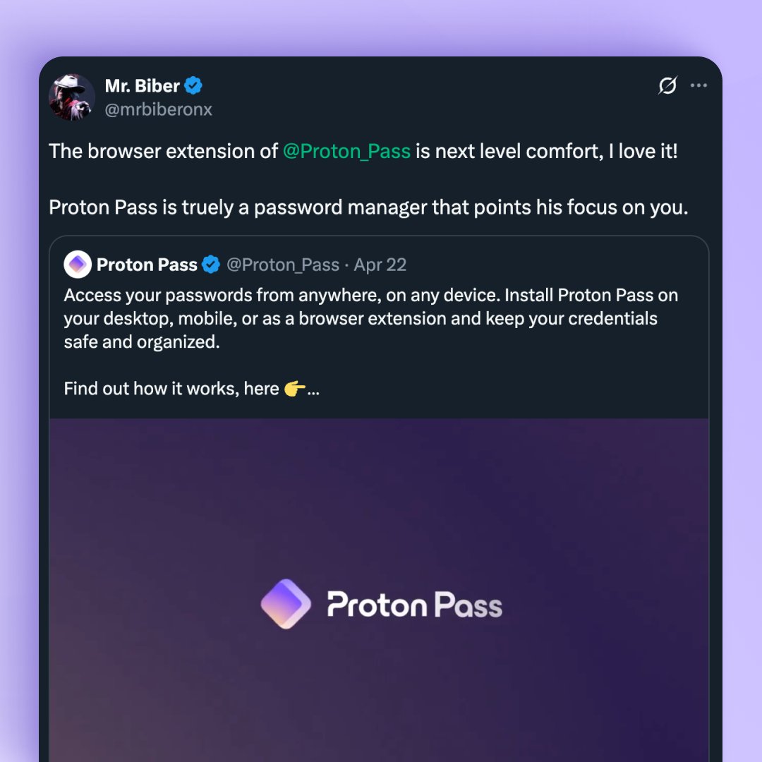 Proton Pass tweet media