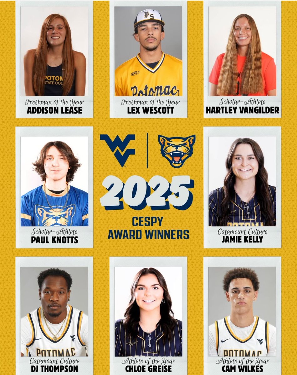 Congratulations to all of our 2025 CESPY Award Winners! 

A full recap of the awards is available at potomacstatesports.com