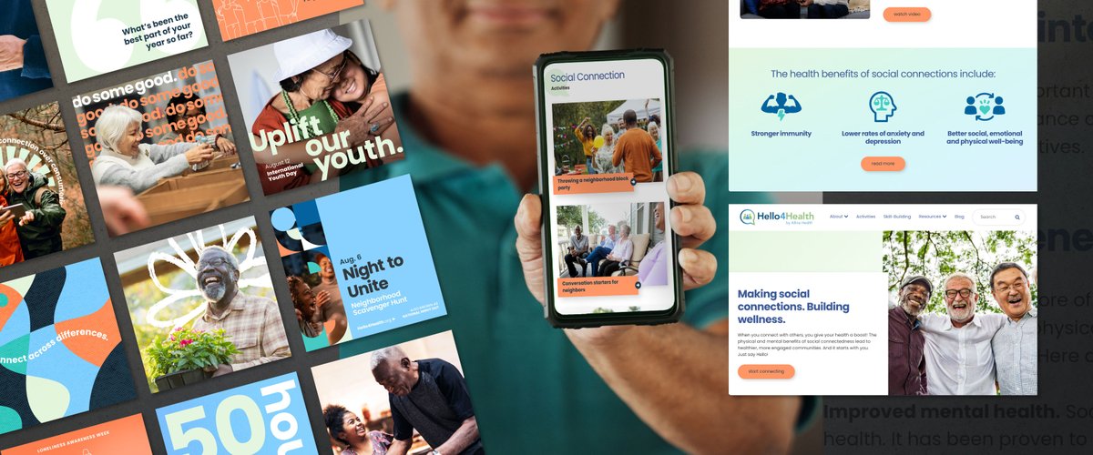 Trilix (@trilix) on Twitter photo We're spotlighting Hello4Health by <a href="/AllinaHealth/">Allina Health</a> this #MentalHealthAwarenessMonth. H4H provides resources to older adults to combat loneliness and social isolation, as well as skills to make connections within their communities.
Learn more by visiting Hello4Health.org. We're spotlighting Hello4Health by <a href="/AllinaHealth/">Allina Health</a> this #MentalHealthAwarenessMonth. H4H provides resources to older adults to combat loneliness and social isolation, as well as skills to make connections within their communities.
Learn more by visiting Hello4Health.org.