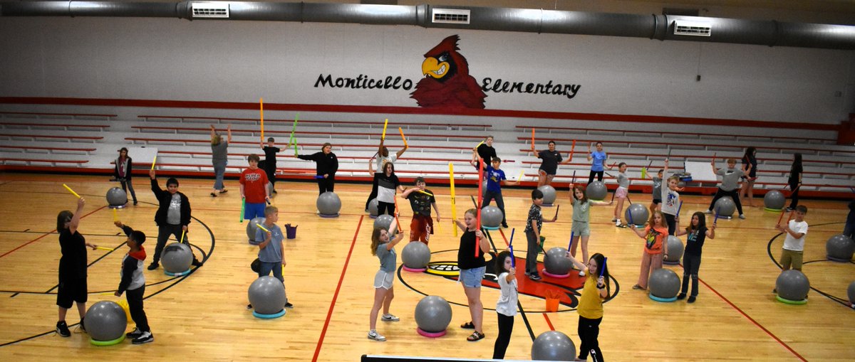 Students at Monticello Elementary recently engaged in an innovative activity that combined creativity with physical exercise. Armed with drumsticks and bouncy balls, students participated in a "Cardio Drumming" lesson that encouraged them to...
www3.wayne.kyschools.us/view-all-news/…
