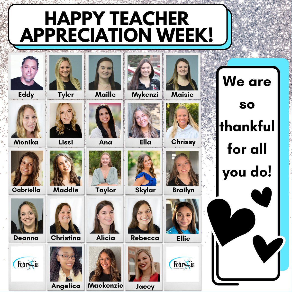 🖤It's Teacher Appreciation Week! We are so thankful for our staff and all they do for our students every single day!! We appreciate you!🖤