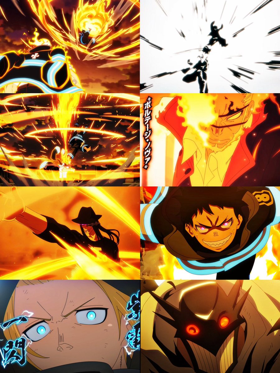 #FireForce 

انطباع S3 E5 ، أنمي فاير فورس قد عاد ، هذي هي البداية الفعلية حقاً للملحمة النهائية ، بأمكانك أن تشعر بالنيران فقط بمجرد النظر لهذي الفريمات ، حقاً الان نيران فاير فورس لن تنطفى ، دعونا نبداء بالاشتعال🔥