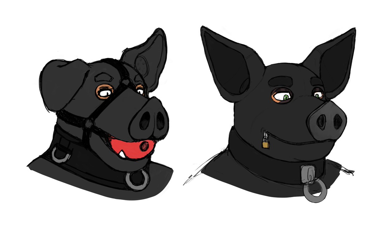 I'm a bit slow at drawing these days but here's a little bit of redesign doodlings

#furry #furryart