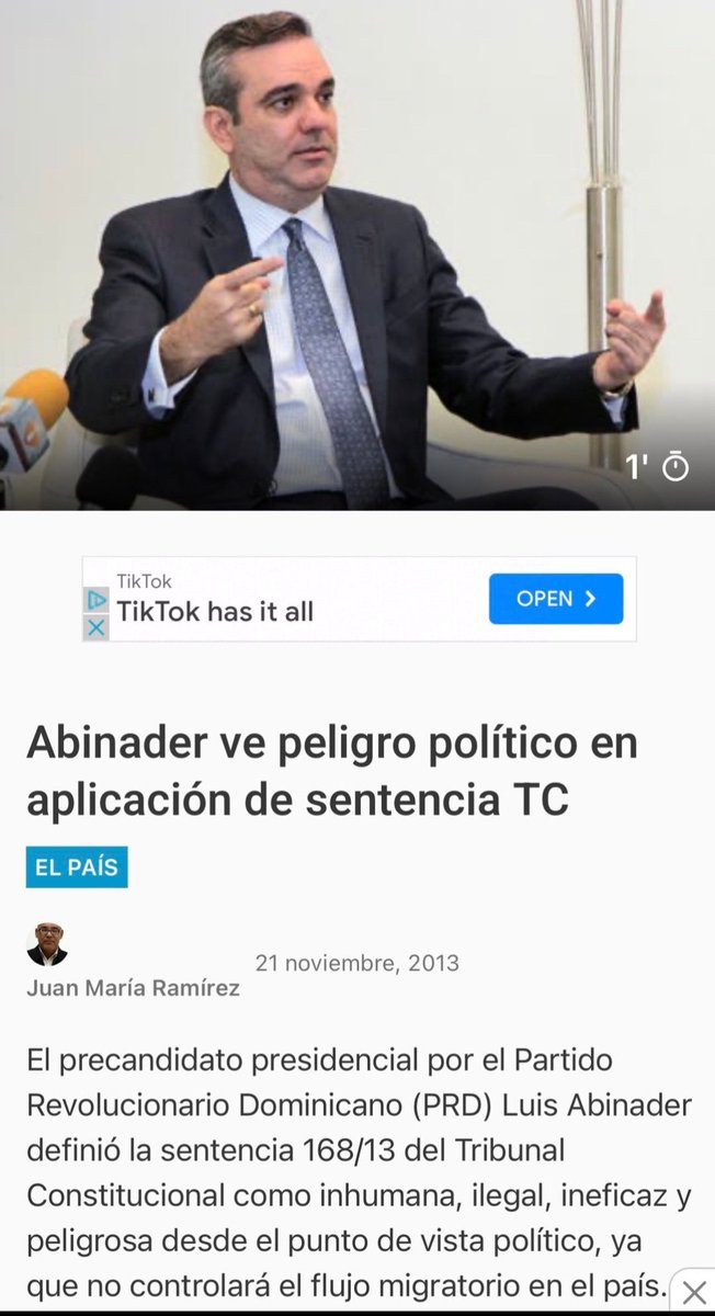 Estas declaraciones de Abinader en el 2013 desvelan que todo lo que dice sobre la haitianizacion es un ejercicio de simulación.