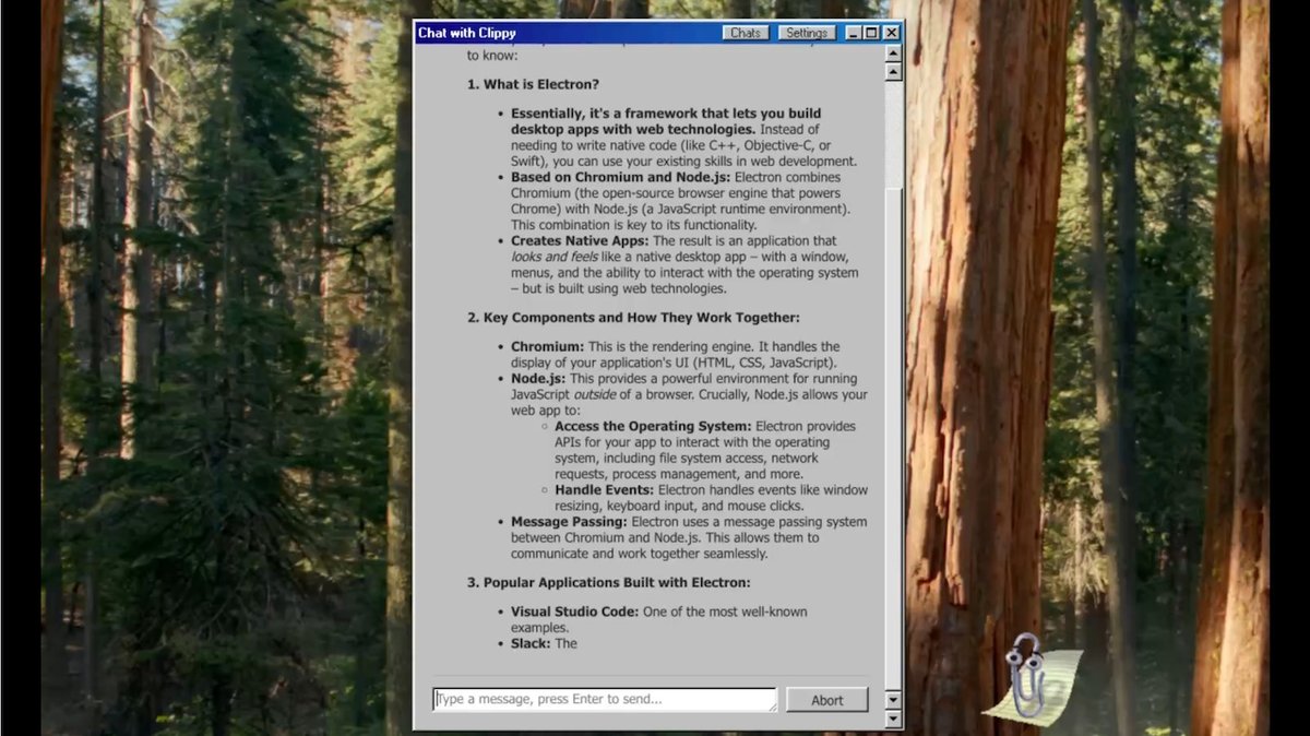 WBuzzer's tweet photo. Microsoft Clippy Returns as AI Assistant, Empowered By LLMs You Can Run Locally on Your PC
#AI #Clippy #AIClippy #AIAssistants #LLMs #LocalAI #OpenSource #ElectronJS #LlamaCpp #GGUF #Gemma3 #Llama3 #Phi4 #Qwen3 #RetroTech #MicrosoftOffice #OnDeviceAI
https://t.co/5GSE2wh2kr https://t.co/xnXfyPMqVS