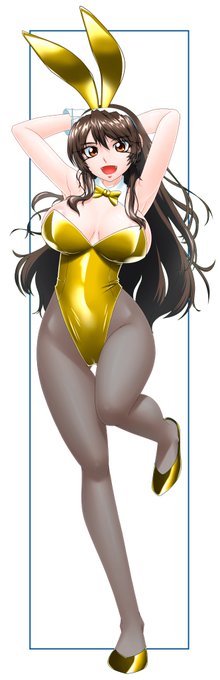 やや遅刻だけど
金バニガラさんと
前張りバニガラさん 