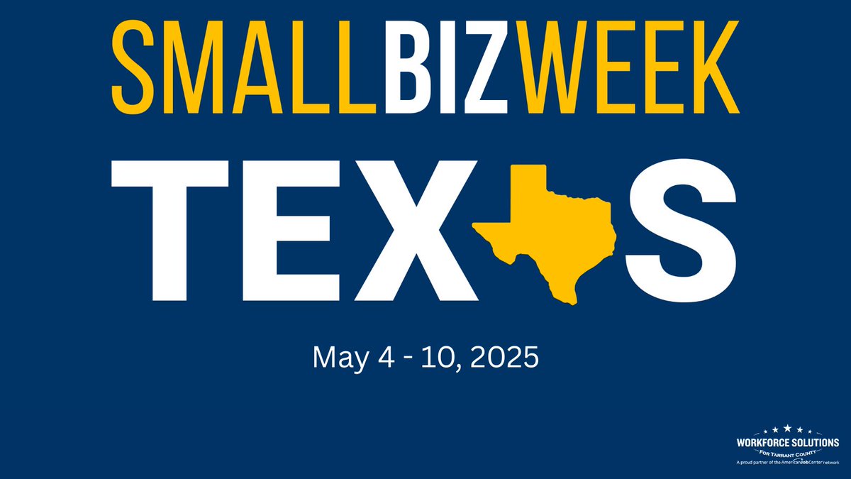 WSTC (FTW/Arl) (@wfstarrant) on Twitter photo We are joining <a href="/TexasEconDev/">Texas Economic Development</a> in celebrating #SmallBizWeekTexas. We are proud π‘ spotlight and support our entrepreneurial community. Join us in celebrating #smallbizweek in Texas with a special message from Texas First Lady Cecilia Abbott.
bit.ly/4jZur6t
#wstc #growth We are joining <a href="/TexasEconDev/">Texas Economic Development</a> in celebrating #SmallBizWeekTexas. We are proud π‘ spotlight and support our entrepreneurial community. Join us in celebrating #smallbizweek in Texas with a special message from Texas First Lady Cecilia Abbott.
bit.ly/4jZur6t
#wstc #growth