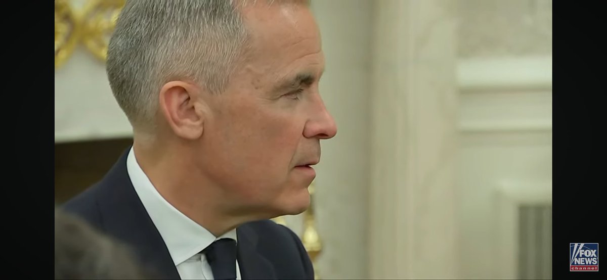 Jayde8700's tweet photo. Trump just destroyed Carney and our PM said nothing. 

This would have never happened if Pierre was the PM.  

51st State here we come thanks to retarded Liberals. https://t.co/sJoF9tg9v8