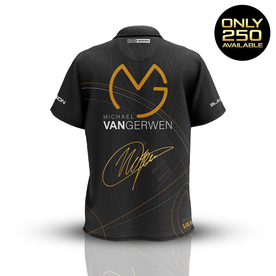 ⚫️🟡MVG WINMAU ANNIVERSARY COLLECTION - LIMITED NUMBERS REMAIN!

Over at DARTSHOP.TV we still have limited numbers of pieces available from the Michael van Gerwen Winmau Anniversary Collection.

You can still pick up a limited edition playing shirt, as worn by the