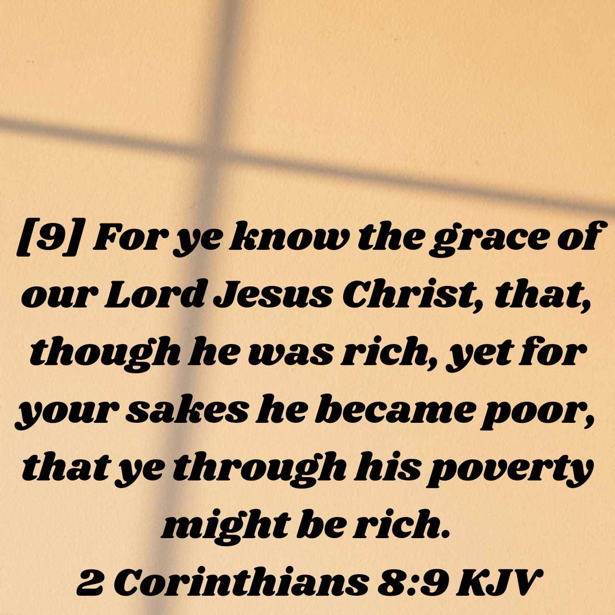 2 Corinthians 8:9 KJV