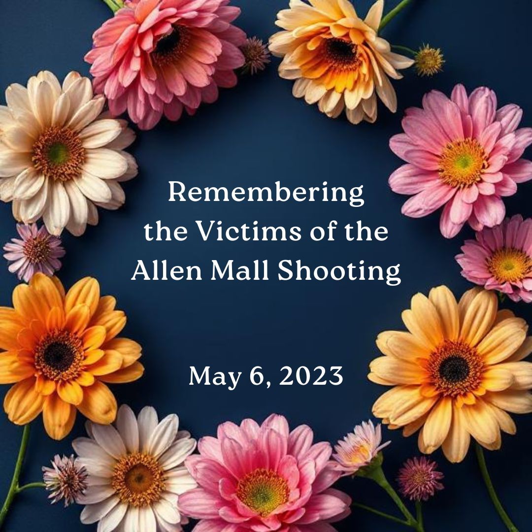 Two years ago today, 8 innocent lives were stolen and 7 more were injured in the Allen mall shooting. Three of the victims were my constituents in House District 70, and I will never forget the tragedy of this day. Our hearts go out to the families, friends, and communities who