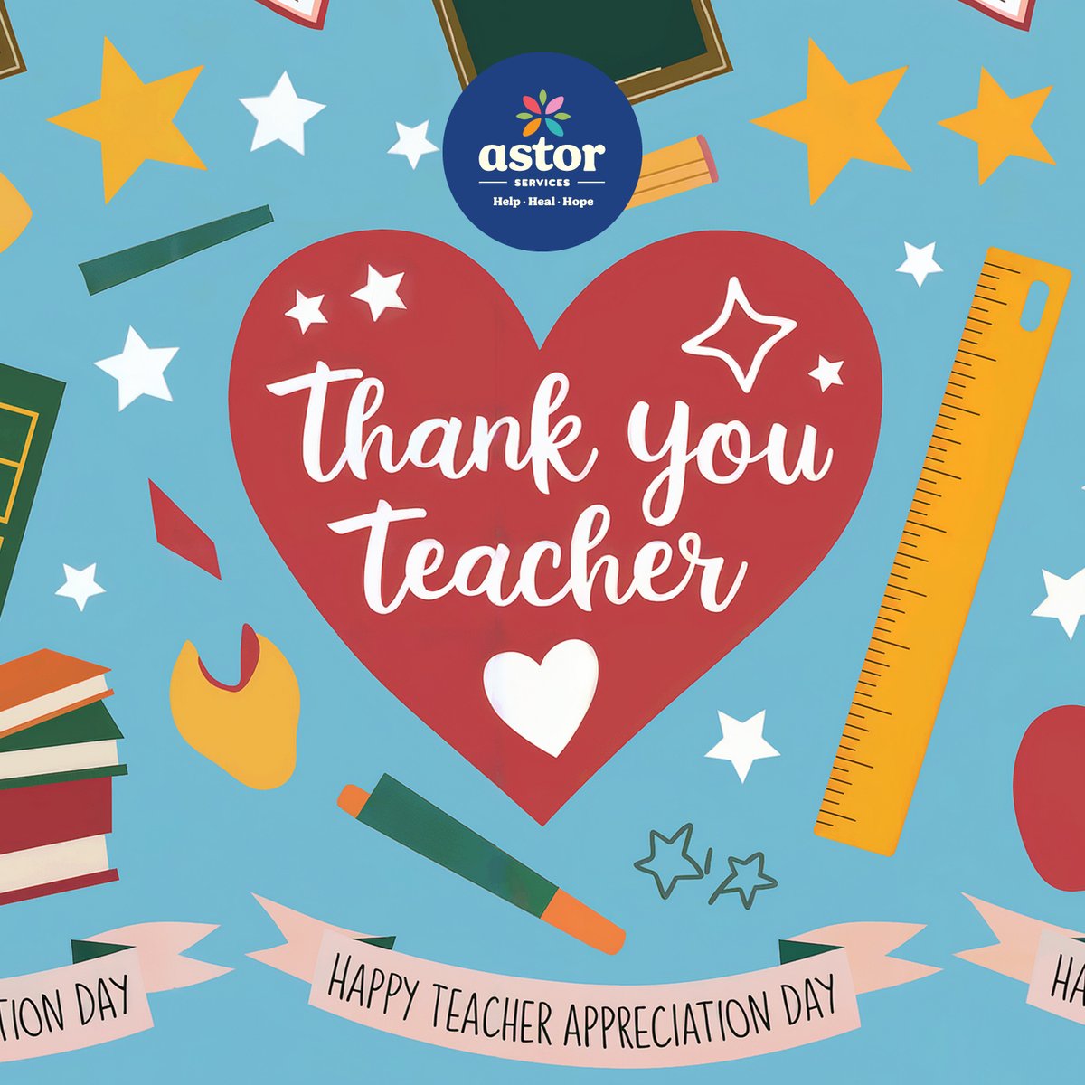 In celebration of Teacher Appreciation Day, we want to thank all teachers for your hard work and dedication to your students, their families and the community! #ThankATeacher #ThankATeacheNYC #TeacherAppreciationDay