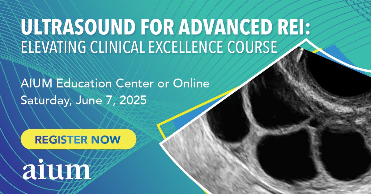 The Ultrasound for Advanced REI: Elevating Clinical Excellence Course offers expert-led instruction, live scanning on models, and simulation stations. Happening June 7, attend in-person or online. Earn up to 8.0 CMEs. Register today! bit.ly/41ALq84