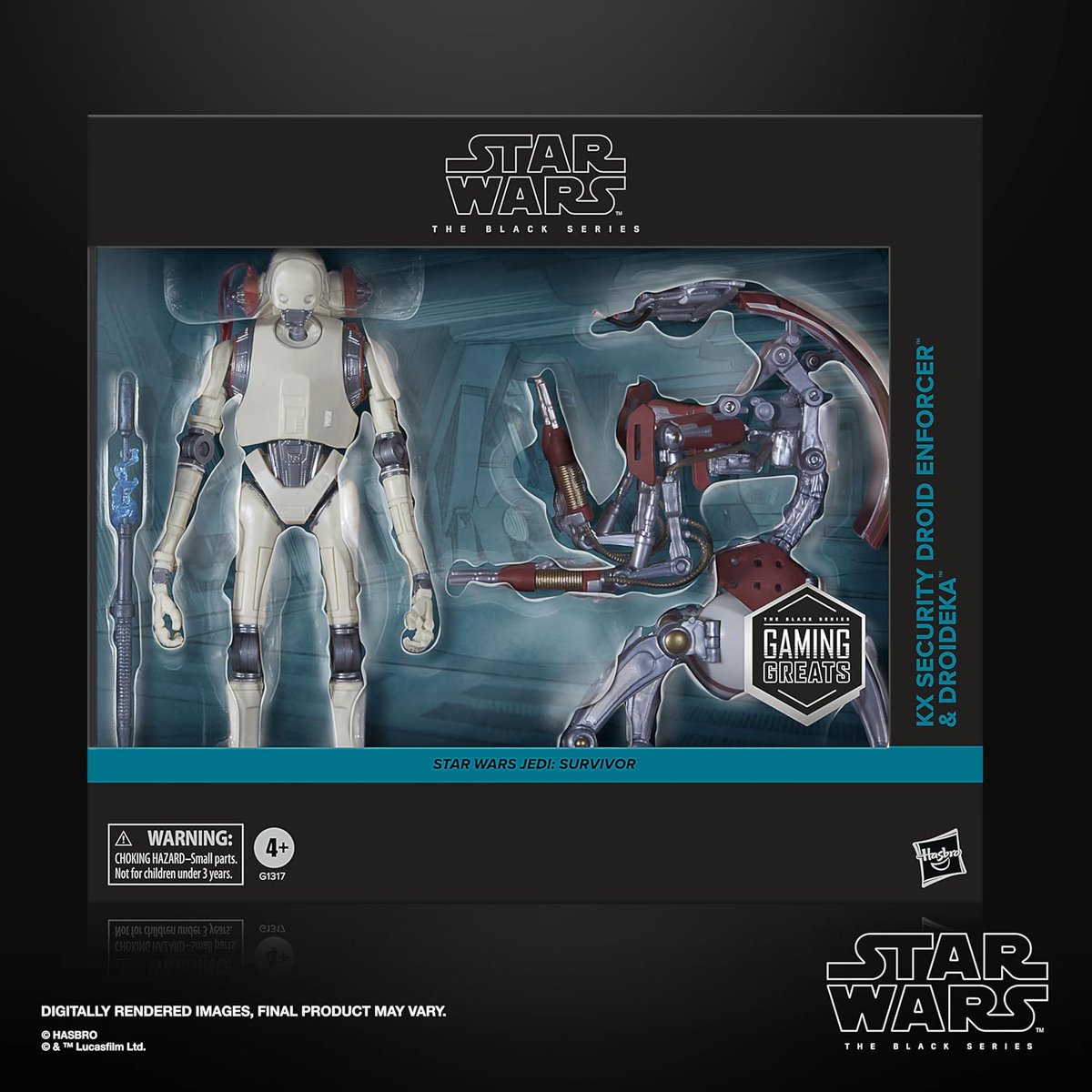 videogamedeals's tweet photo. Pre-Order: STAR WARS The Black Series KX Security Droid Enforcer &amp; Droideka, Jedi: Survivor Gaming Greats Collectible 6 Inch Action Figure 2-Pack (Amazon Exclusive) $54.99 via Amazon (Prime Eligible). https://t.co/97UdfknW54 https://t.co/MiogzQV5fD