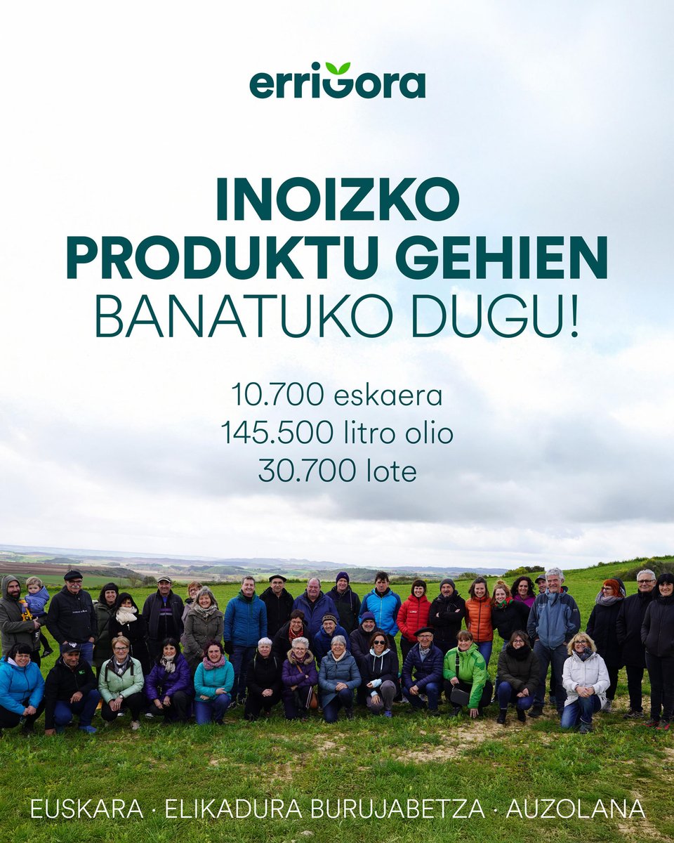 BehinBatean's tweet photo. Txominenean @Errigora -ko eskaeren banaketa maiatzaren 13an izango da Arteleku plazan, 17:00-20:00. Aurten lehen aldiz, Behin Batean euskaltzaleen elkartearen eskutik, auzo bezala Nafarroa hegoaldean euskara bultzatzeko ekarpena egin dugu ❤️

Milesker eskaera egin zenuten guztioi https://t.co/xdCQS7tJY7