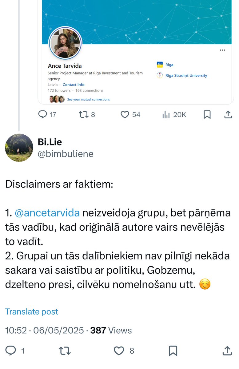 bimbuliene's tweet photo. Es šos tikai atstāšu šeit, jo autoram patīk manipulēt ar informāciju, grozīt patiesību un slēpt komentārus, kas faktuāli apgāž viņa sakāmo. #arewedatingthesameguy https://t.co/kG2NsNUlD8