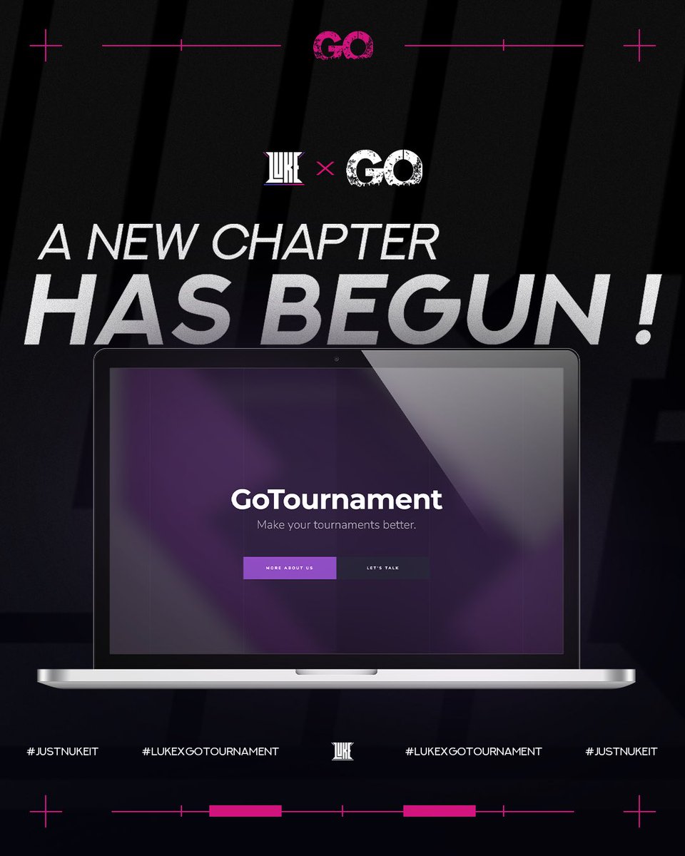 A new chapter has begun.
We’re proud to announce our collaboration: 

LUKE Esports x GoTournaments

Through this partnership, we’re leveling up how tournaments are organize delivering smoother, better, and more competitive events for the community.
Together, we make tournaments