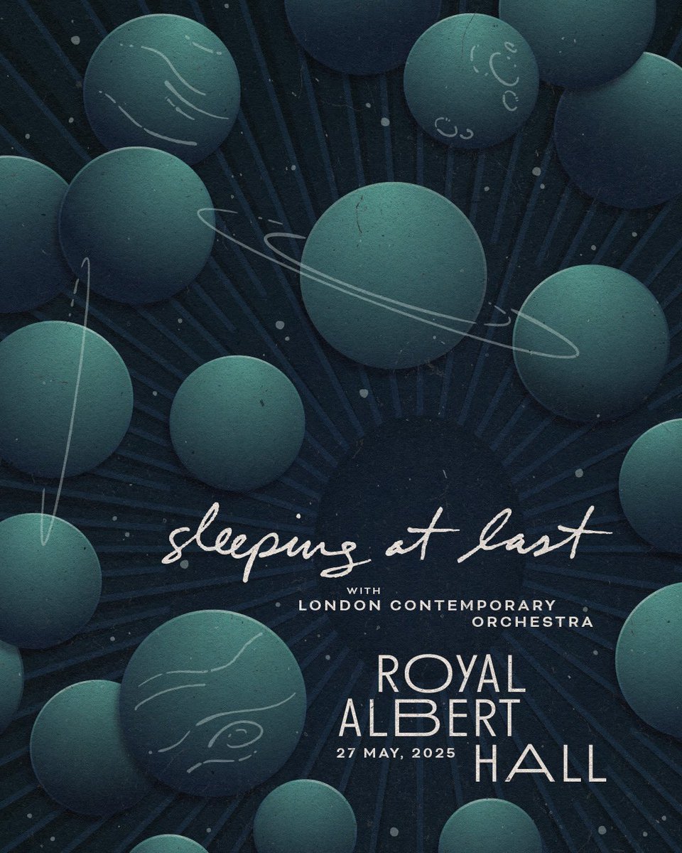 Here’s a peek at my setlist on May 27 at Royal Albert Hall with a 45-piece orchestra!! Cannot wait, London! Tickets: comm.tix.to/SleepingAtLast
