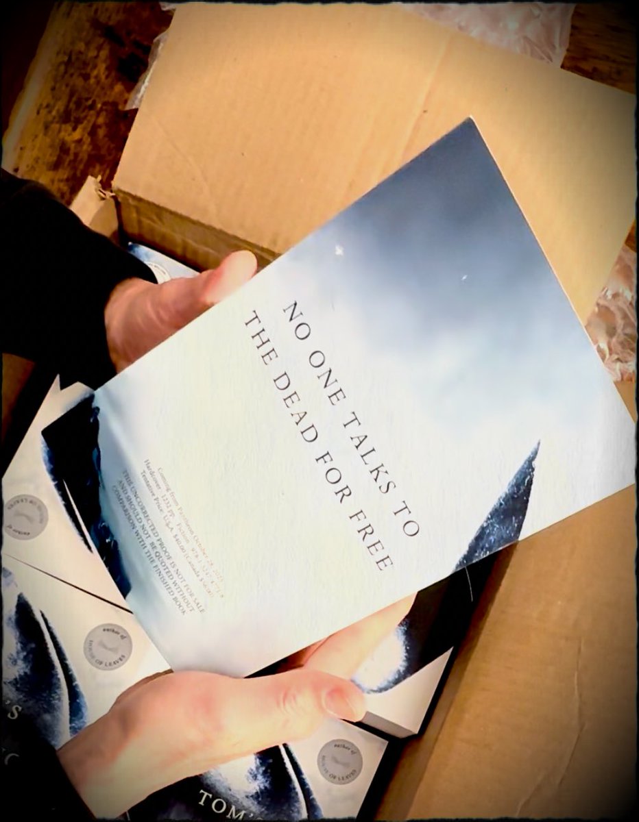 markdanielewski's tweet photo. Galleys. Are. Here. 

Pre-Order TOM’S CROSSING

https://t.co/c8Ygb8ciMT https://t.co/p8S8cQymZW