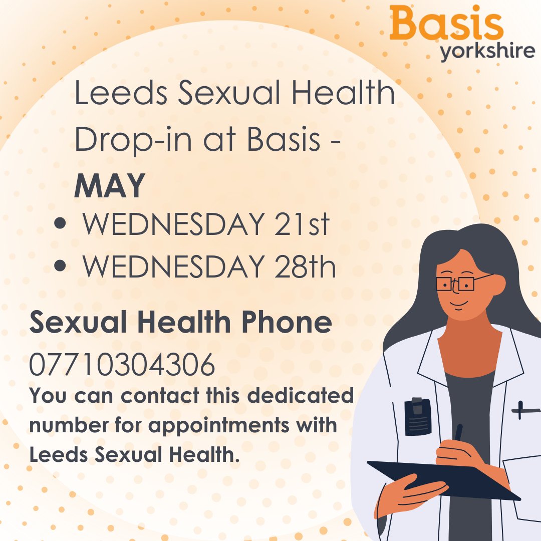 Leeds Sexual Health are with us on Wednesday 21st and 28th of May during drop-in, but if you can't make it, you can call our dedicated Sexual Health phone line.

Call us on 07710304306 during our work office hours: 9.30am to 4.30pm, Monday to Friday.

#Leeds #SupportSexWorkers