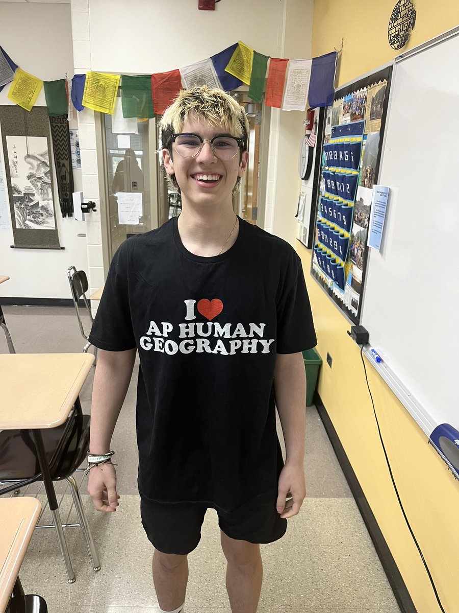 Joey is ready for the AP Exam!