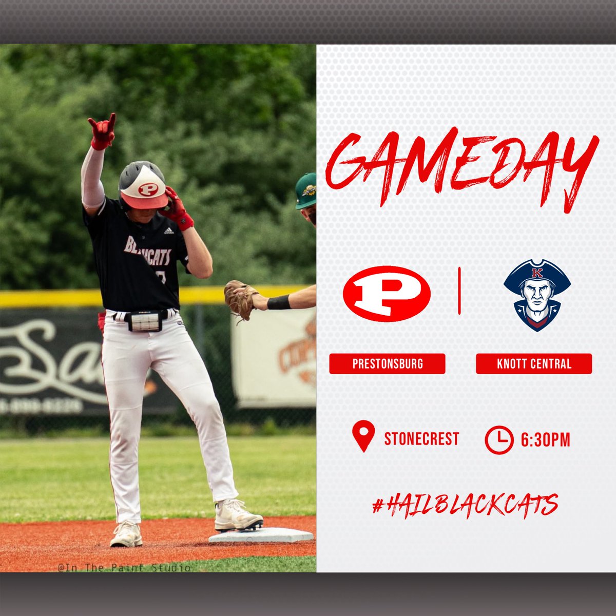 GAMEDAY!!!

First of four games this week for the Blackcats as the Patriots of Knott County Central make the trip to Stonecrest. 

🆚 Knott Central
📍 Stonecrest Baseball Complex
⏰ 6:30pm EST
📊📺 web.gc.com/teams/EcfDpmYG…
#️⃣ #GAMEDAY #HailBlackcats
