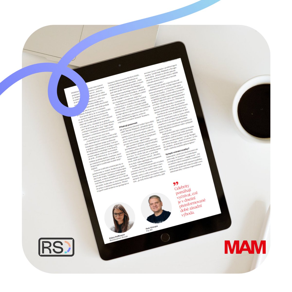 Klára Hoffmann, naše Client Service Directorka, do aktuálního článku <a href="/MarketingaMedia/">Marketing & Media</a> přispěla několika našimi zkušenostmi z dotazování tohoto šetření. Prozradila například, že celebrity fungují hlavně u nejmladší generace 15–24 let. Děkujeme za prostor!🤩