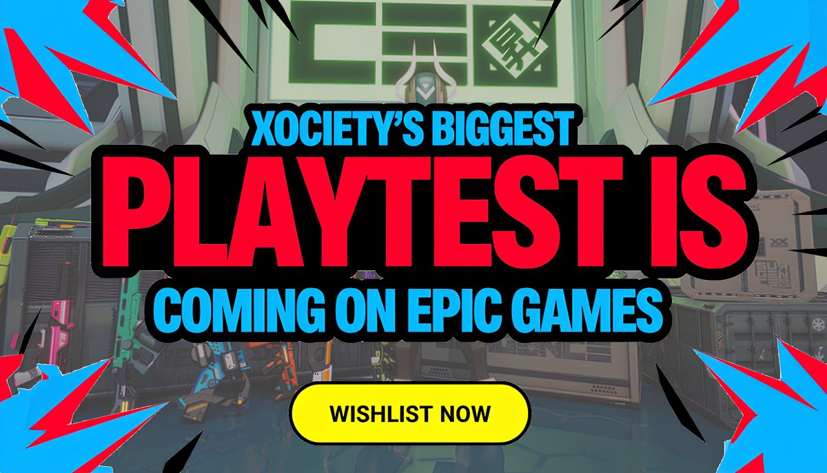 🚨 Attention, Pioneers! 🚨
The @XOCIETYOfficial Epic Games Playtest is almost here — and YOU can be part of it! 🎮⚡
✅ Pre-register now: missions.xociety.io
🎯 Complete missions
🎁 Unlock your EPIC Box with an exclusive skin! 🔥

Only a few will rise... Will you be one of