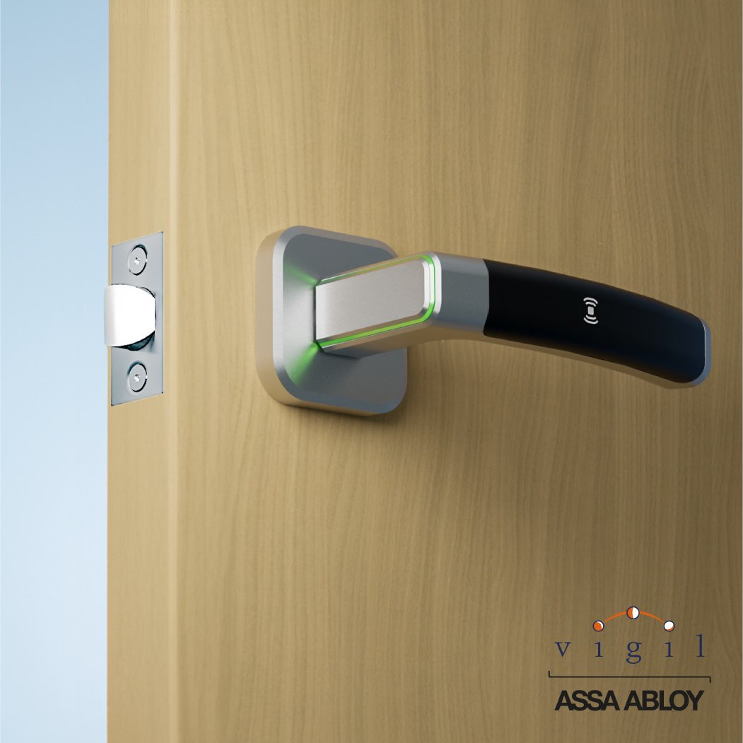 VigilHealth's tweet photo. 🔒 Ditch the Keys! 🔒 Transform your  residential style, cylindrical locks with the sleek and versatile Vingcard Novel. Choose from a variety of finishes and cover plates designed to blend seamlessly with your community's aesthetic. 🏘️✨ https://t.co/v1HmAwOqGy