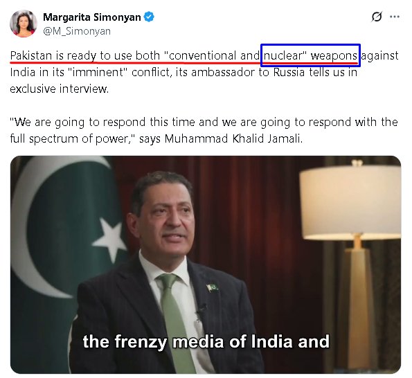 Rajarajan2024's tweet image. Pak just threatened nuclear war against India-again. A state that harbors terrorists, destabilizes neighbors &amp;amp; now begs for mercy while waving nukes around like toys. This isn’t diplomacy. It’s blackmail. The world must act. Pak needs to be denuclearized
#ExposePakTerrorState