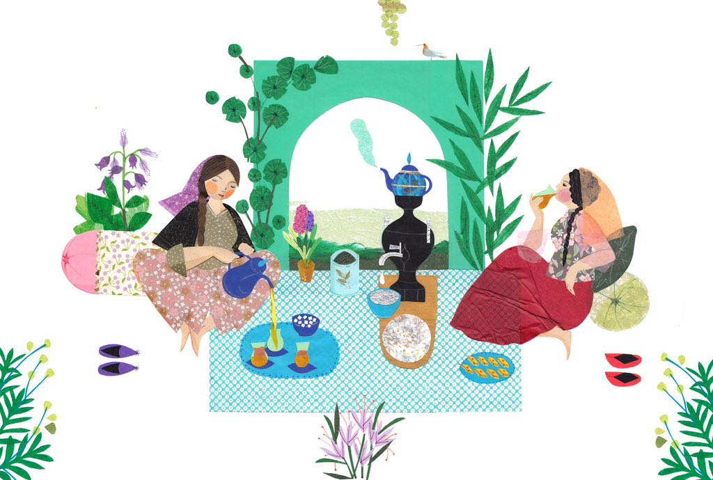 Darling, brew the saffron and sip it slowly on the chill whispering afternoons of spring—sip, and sip again.
Saffron tea warms your heart, delights your soul, sets your blood flowing, and readies your lips for kisses that come one after another.
عزیزم زعفران را  دم کن
#hodahadadi