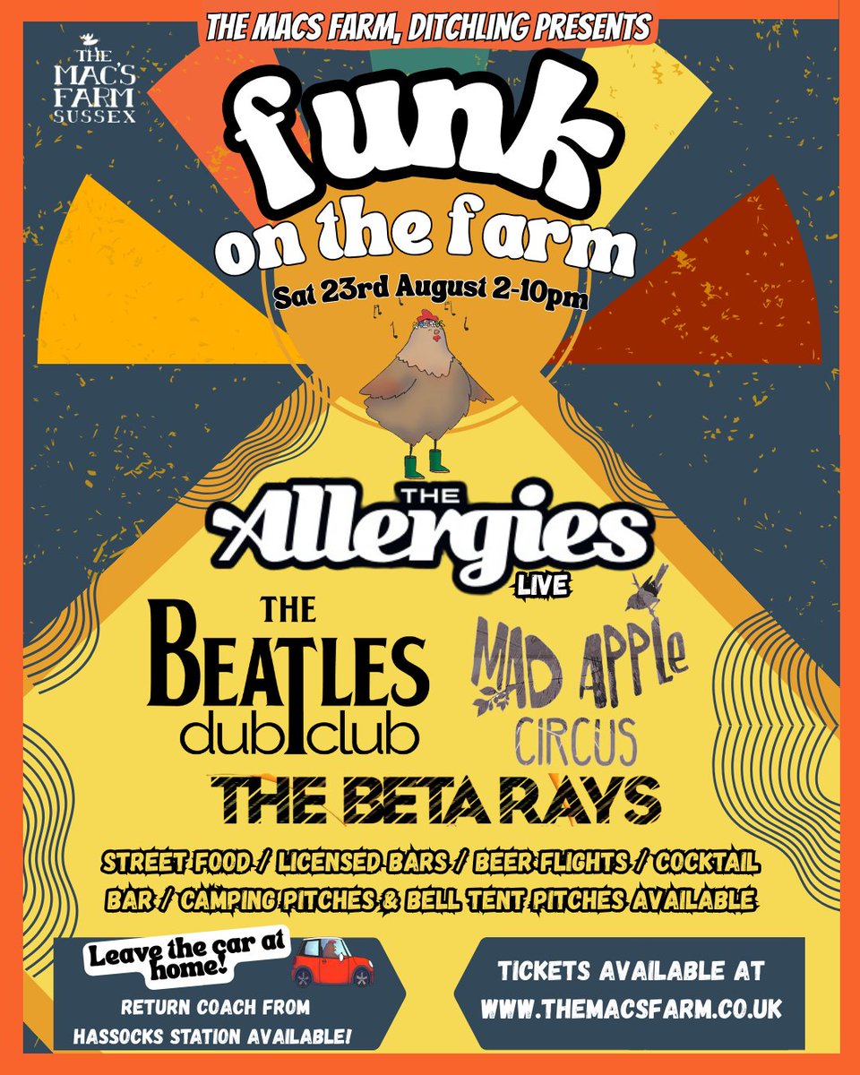 The Beatles Dub Club (@beatlesdubclub) on Twitter photo Mega line up at <a href="/TheMacsFarm/">The Macs Farm</a> on August 23rd!! 🎉
🎶 <a href="/TheAllergiesUK/">The Allergies</a>
🎶 <a href="/BeatlesDubClub/">The Beatles Dub Club</a>
🎶 <a href="/MadAppleCircus/">Mad Apple Circus</a>
🎶 #BetaRays
Going to be a party and a half for Funk On The Farm! 🐐🐄🐖🐑
themacsfarm.co.uk/events/wild-me… Mega line up at <a href="/TheMacsFarm/">The Macs Farm</a> on August 23rd!! 🎉
🎶 <a href="/TheAllergiesUK/">The Allergies</a>
🎶 <a href="/BeatlesDubClub/">The Beatles Dub Club</a>
🎶 <a href="/MadAppleCircus/">Mad Apple Circus</a>
🎶 #BetaRays
Going to be a party and a half for Funk On The Farm! 🐐🐄🐖🐑
themacsfarm.co.uk/events/wild-me…