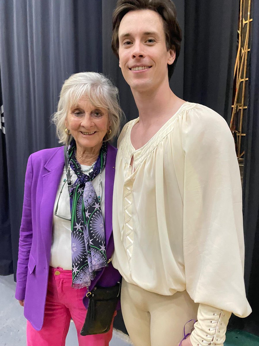 TaitTrust's tweet photo. "Victorian dancer, Tait Awardee, Calvin Richardson after performing the iconic role of Romeo at @royalballetandopera he was superb. We are so proud to have been part of his journey" Isla Baring OAM, Chairman, Tait Memorial Trust cc @FANZArts @AusHouseLondon @InvestVictoria https://t.co/bgKWubwTsV
