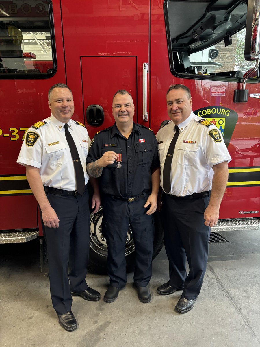 Please join us in Congratulating Captain Stroeder and Post on their 25 year service medals!