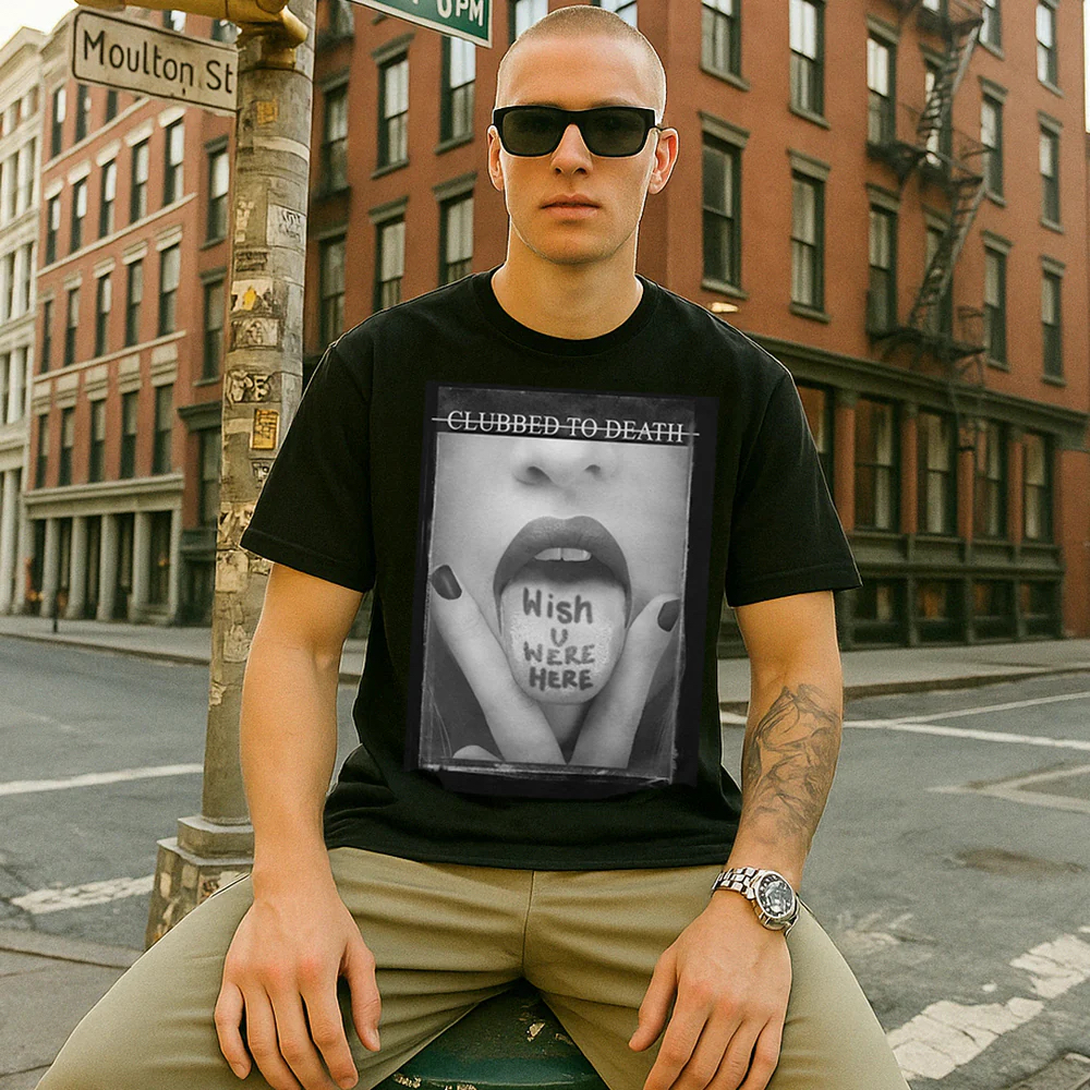 Update your graphic game. With the Wish you were here tee⁠
rlgn.shop/uilzH
.⁠
#graphics #graphictee #mensstyle #ootd #printedtee