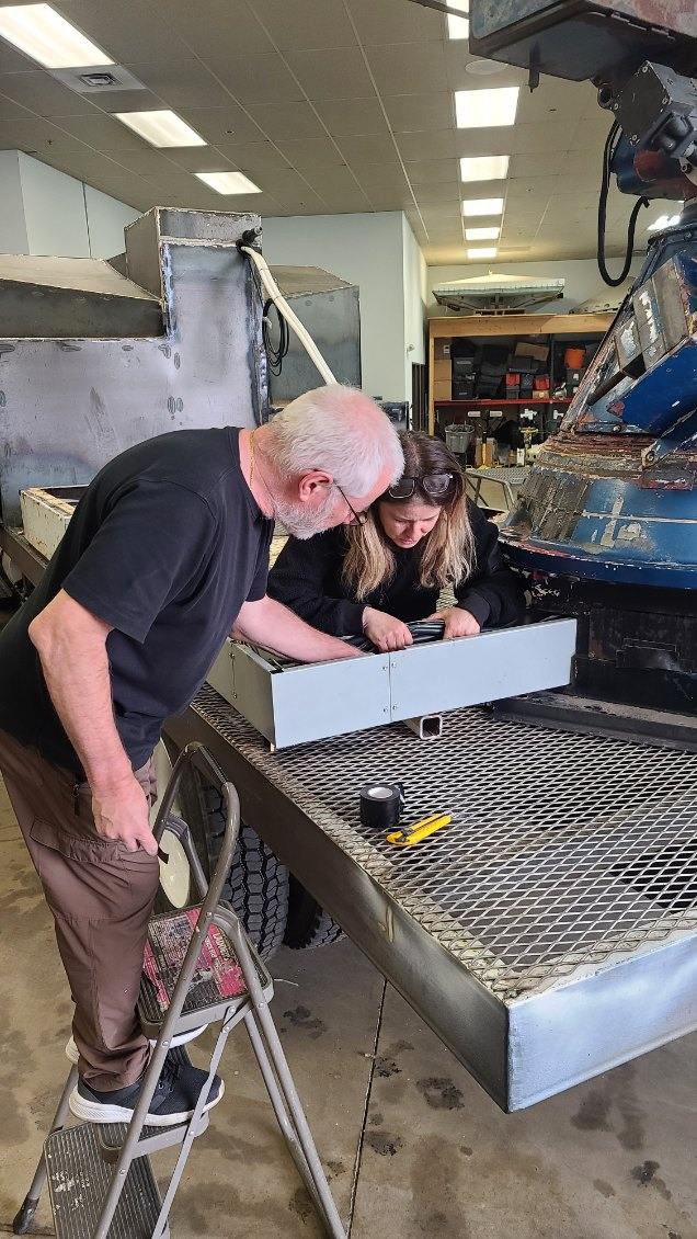 One billion little screws and 10s of feet of waveguide pieces later…tho the hands connecting the waveguide could have been a bit gentler 🤣…I am a radar 🤩!  One step closer to <a href="/nsf_icechip/">ICECHIP</a>!