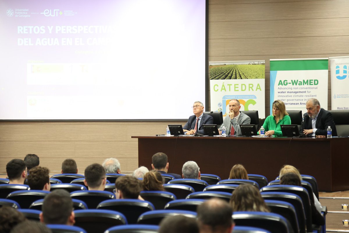 El presidente de la <a href="/chsriosegura/">Confederación Hidrográfica del Segura</a> ha participado en la sesión inaugural sobre la gestión del regadío del Campo de Cartagena 
🌿 Planificación hidrológica 
💧Gestión acuíferos 
🧑🏻‍🏫Nuevo ciclo de planificación 28-33