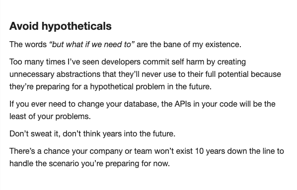 Alex Kondov (@alexanderkondov) on Twitter photo Avoid hypotheticals Avoid hypotheticals