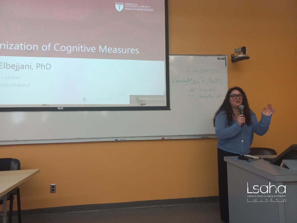 LSAHA_AUB's tweet image. 💡Our researchers presented at AUB's Health Sciences Talk Series on April 30th, sharing insights into the development of Lebanon's first longitudinal aging study as well as innovative approaches to fieldwork challenges.
To find out more, visit rb.gy/qdu2hl
#LSAHA
