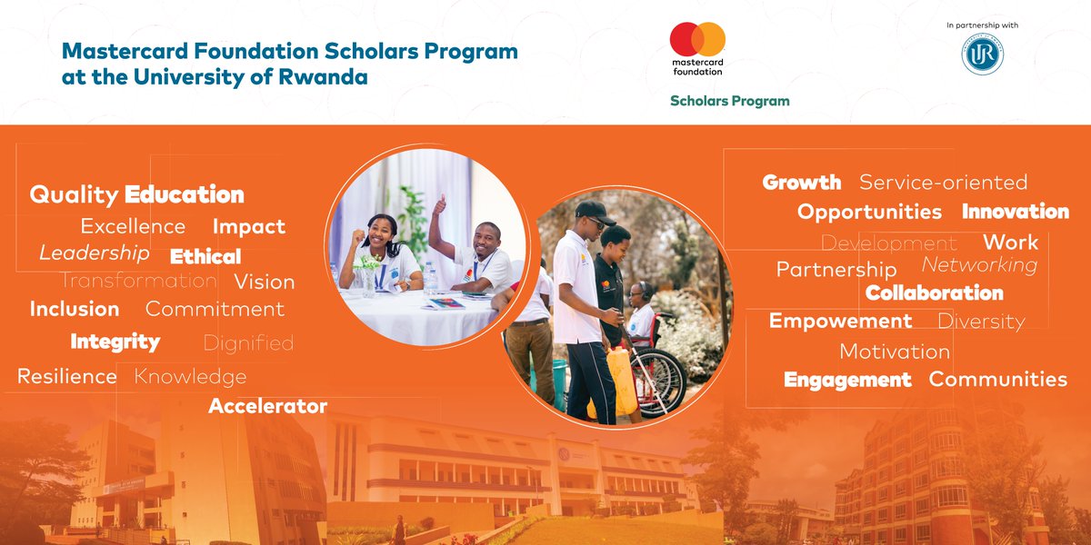 Mastercard Foundation Scholars Program at UR (@mcfscholarsur) on Twitter photo The Mastercard Foundation Scholars Program at the <a href="/Uni_Rwanda/">University of Rwanda</a>: A knowledge accelerator for driving transformation in Africa and beyond. The Mastercard Foundation Scholars Program at the <a href="/Uni_Rwanda/">University of Rwanda</a>: A knowledge accelerator for driving transformation in Africa and beyond.
