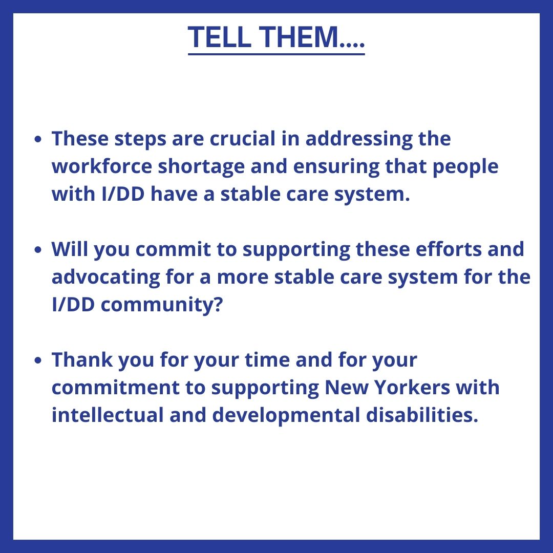 We need your voice to advocate for individuals with disabilities. Reach out to your legislators and demand their support for a #StableCareSystem for New Yorkers with I/DD.

Contact your legislator: bit.ly/4h6J3zb

#InvestInMe #InvestInUs <a href="/thearcny/">The Arc New York</a> <a href="/CPstate/">CPState</a> <a href="/QSAC/">QSAC</a>