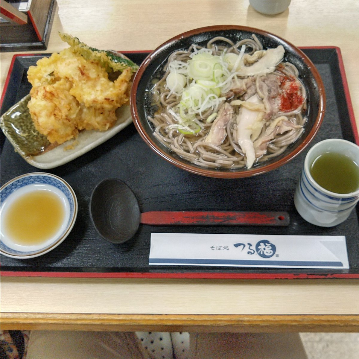 冷たい肉そばw