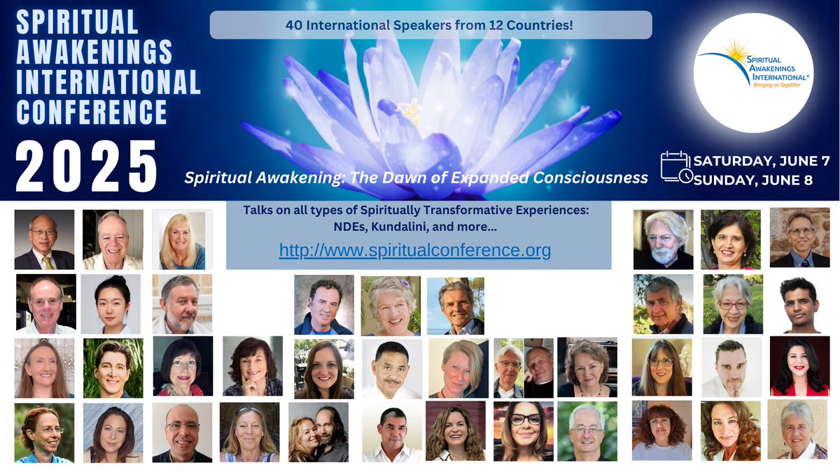 Shaun Lether (@metamorphicim) on Twitter photo Join us at the SAI Conference, <a href="/spirit_awakens/">Spiritual Awakenings International</a>
June 7-8
Over 40 Speakers!
All Types of Spiritually Transformative Experiences: Mystical Experiences, Near-Death Experiences, Kundalini Awakenings, After-Death Communications, & Spiritual Emergencies
bit.ly/SAIConf Join us at the SAI Conference, <a href="/spirit_awakens/">Spiritual Awakenings International</a>
June 7-8
Over 40 Speakers!
All Types of Spiritually Transformative Experiences: Mystical Experiences, Near-Death Experiences, Kundalini Awakenings, After-Death Communications, & Spiritual Emergencies
bit.ly/SAIConf