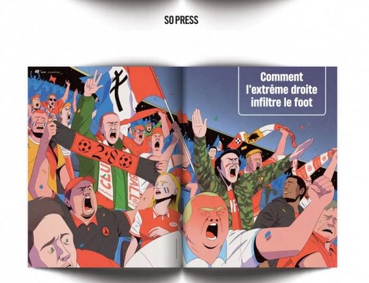 RenaudMuselier's tweet photo. La Croix de Lorraine, c’est l’emblème de la France Libre, créée par l’Amiral Muselier mon grand-père et Thierry d’Argenlieu.

C’est l’exact inverse de l’extrême-droite ! 

Je demande le retrait de cette illustration honteuse et appelle la rédaction de @sofoot à la responsabilité. https://t.co/rFbYUdzMnu