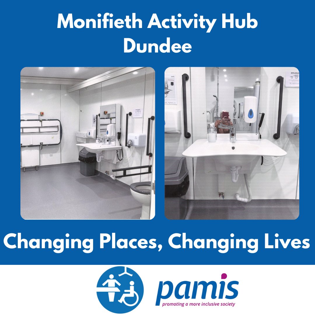 A Changing Places toilet has been registered at Monifieth Activity Hub in Dundee.

More information about this facility can be found on the official Changing Places UK toilet map here:

changing-places.org/find?toilet=36…

#ChangingPlaces #Monifieth #Dundee